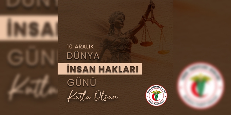 10 Aralık Dünya İnsan Hakları Günü’nü kutluyoruz.