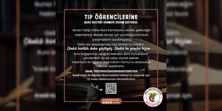 🎓 Tıp Öğrencilerine Burs Desteği Vermeye Devam Ediyoruz