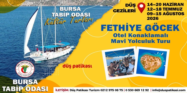 Fethiye Göcek Otel Konaklamalı Mavi Yolculuk Turu