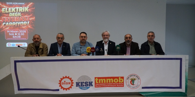 Bursa’da Emek ve Meslek Örgütlerinden Elektrik Zammına Tepki