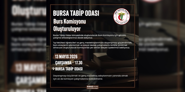 Bursa Tabip Odası Burs Komisyonu Oluşturuluyor
