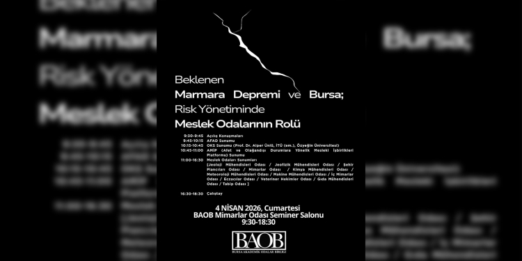 “Beklenen Marmara Depremi ve Bursa; Risk Yönetiminde Meslek Odalarının Rolü” Çalıştayı Sunum Kayıtları Yayında!