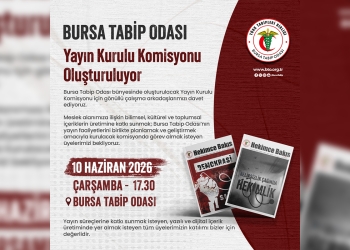 Bursa Tabip Odası Yayın Kurulu Komisyonu Oluşturuluyor