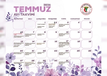 Bursa Tabip Odası Temmuz 2026 Etkinlik Takvimi
