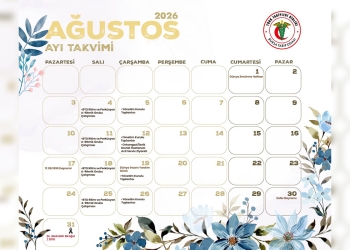 Bursa Tabip Odası Ağustos 2026 Etkinlik Takvimi