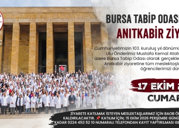 Bursa Tabip Odası’ndan Anıtkabir Ziyareti