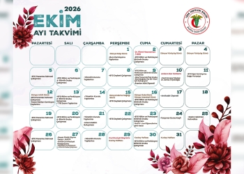 Bursa Tabip Odası Ekim 2026 Etkinlik Takvimi