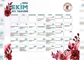 Bursa Tabip Odası Ekim 2026 Etkinlik Takvimi