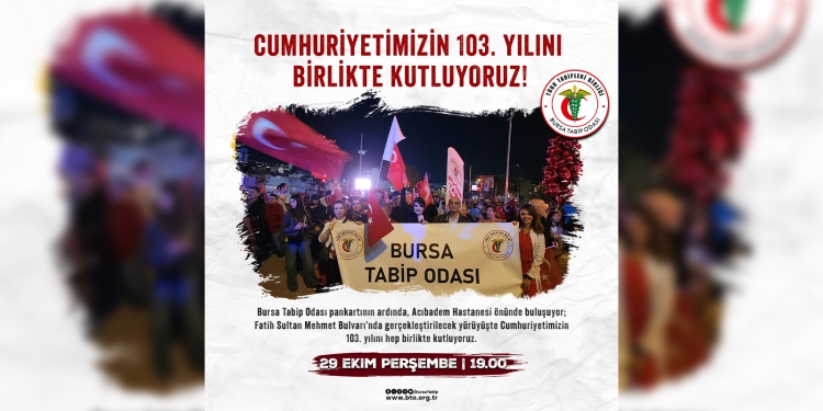 CUMHURİYETİMİZİN 103. YILINI BİRLİKTE KUTLUYORUZ!