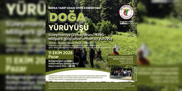 BTO Spor Komisyonu’ndan Süleymaniye (Elmaçukuru) Köyü’ne Doğa Yürüyüşü